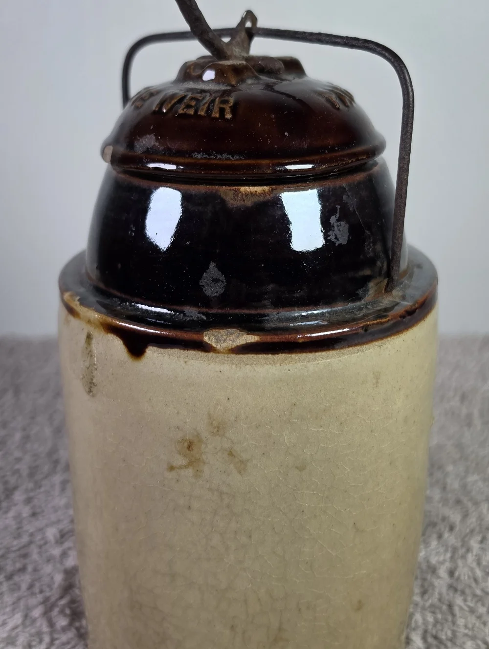 Antique Weir Pottery Canning Jar